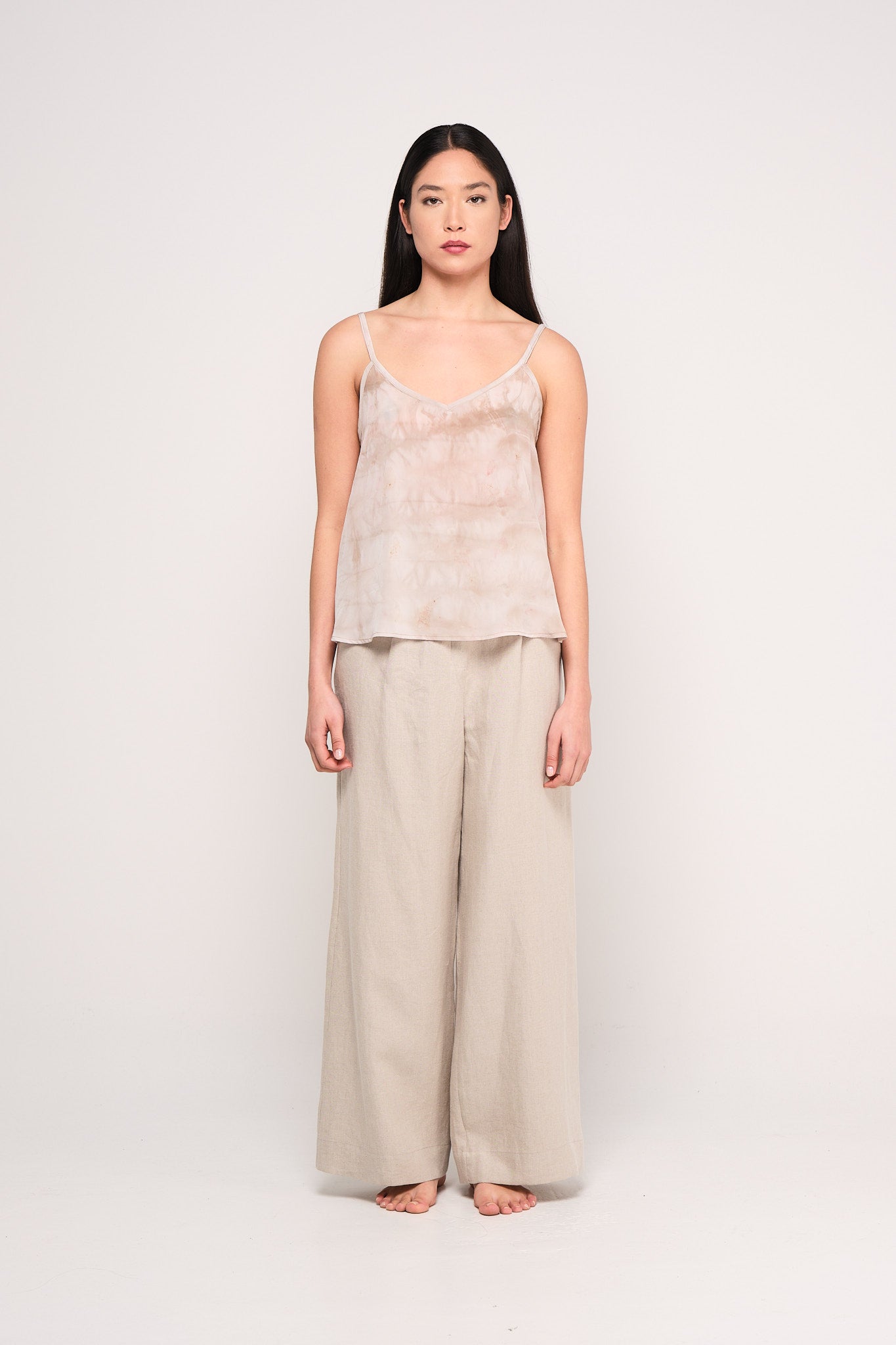Purple plum silk slip top