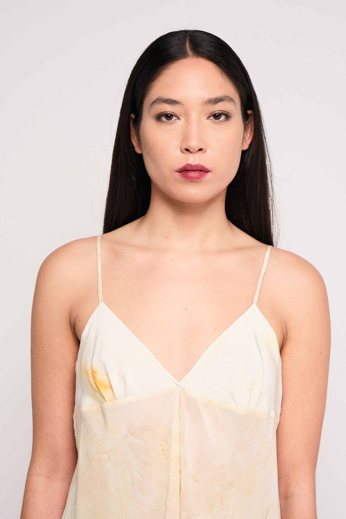 Lírio reseda silk dress