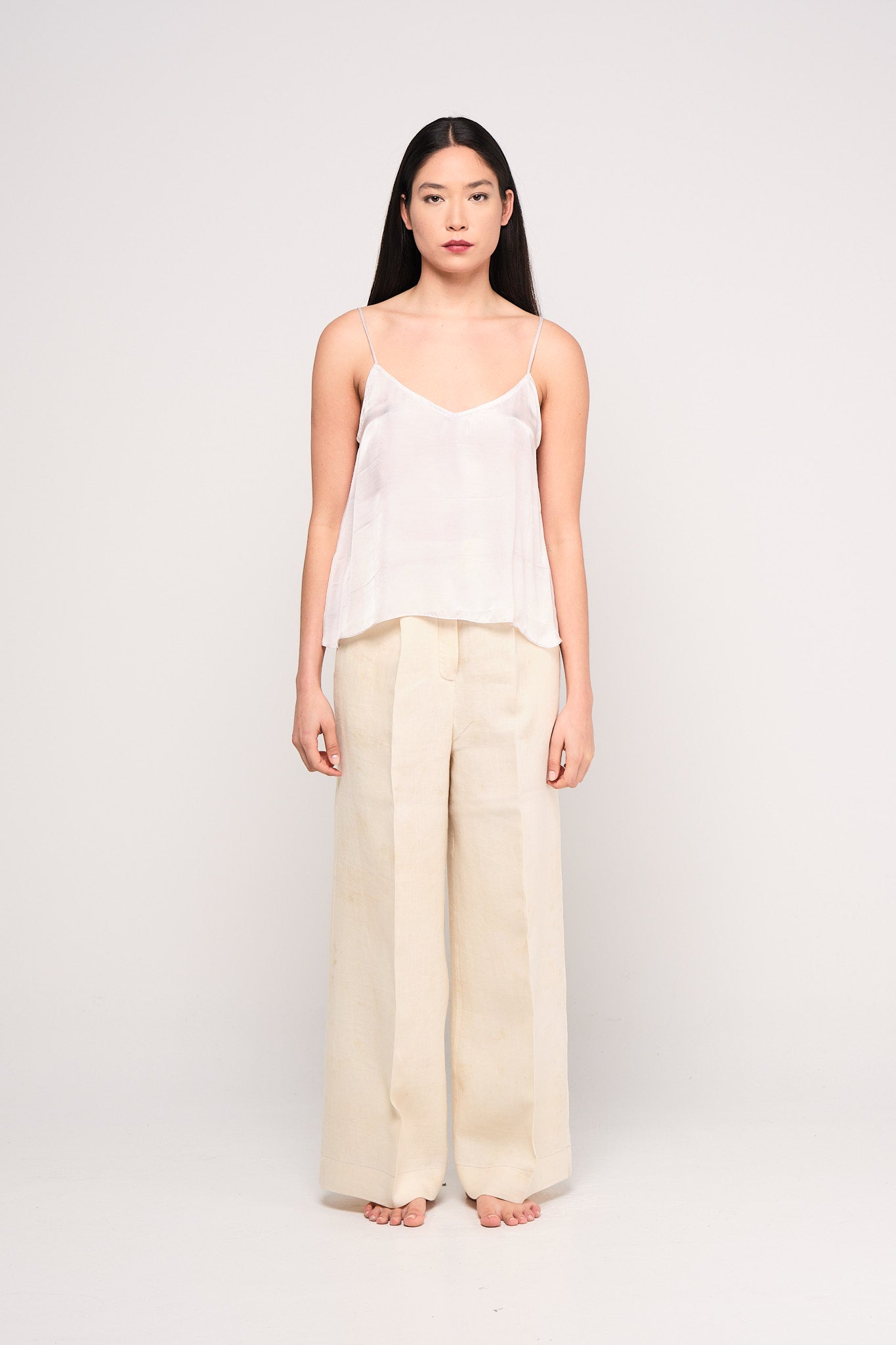 Mallow silk slip top