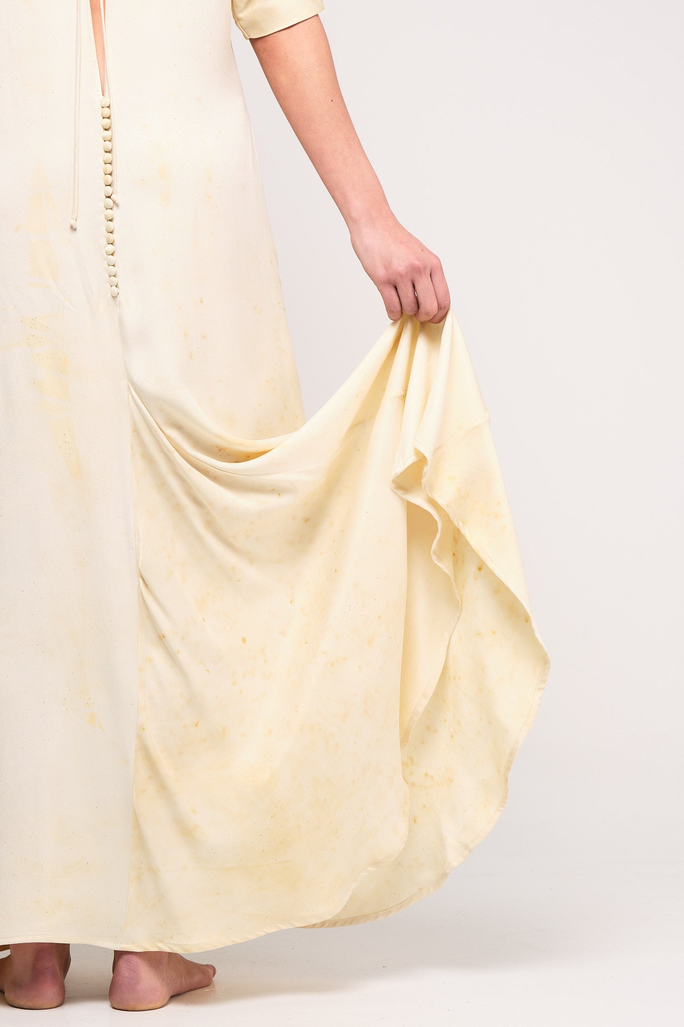 Chamomile satin dress