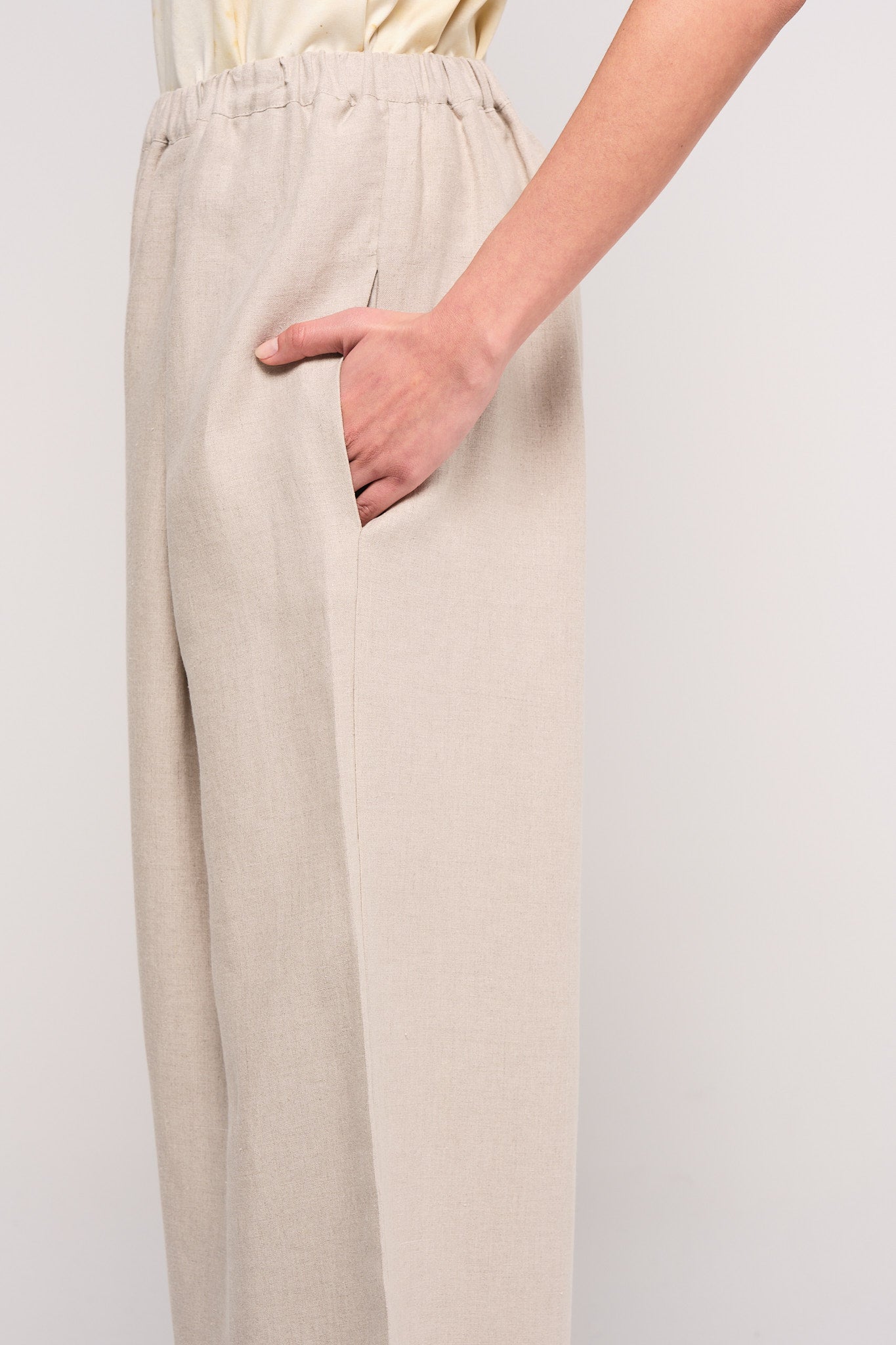 Chamomile linen ballon trousers