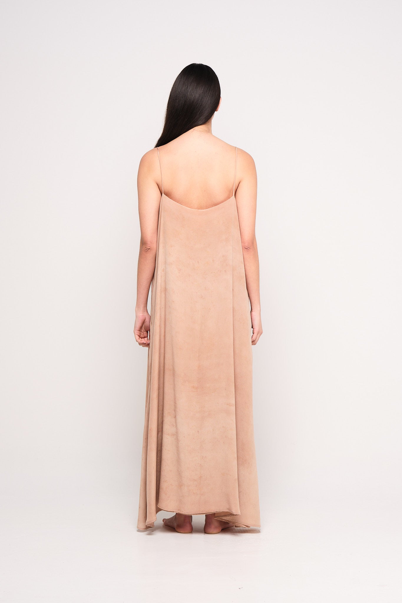 Hibiscus silk slip dress